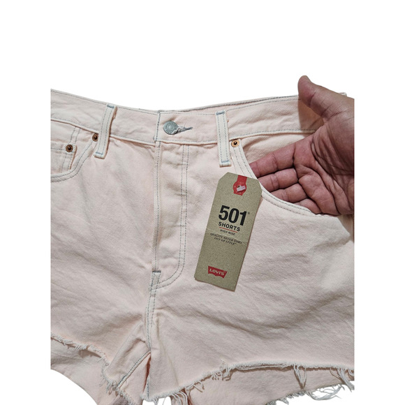 Levi's Pink Jean Shorts for Women - Picture 5 of 16